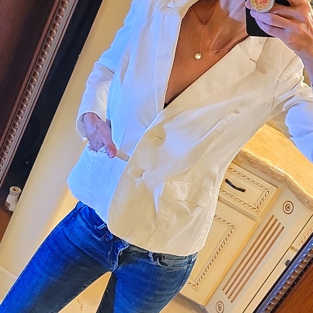 212 Collection White Blazer,  Sz 2 - Picture 5 of 16